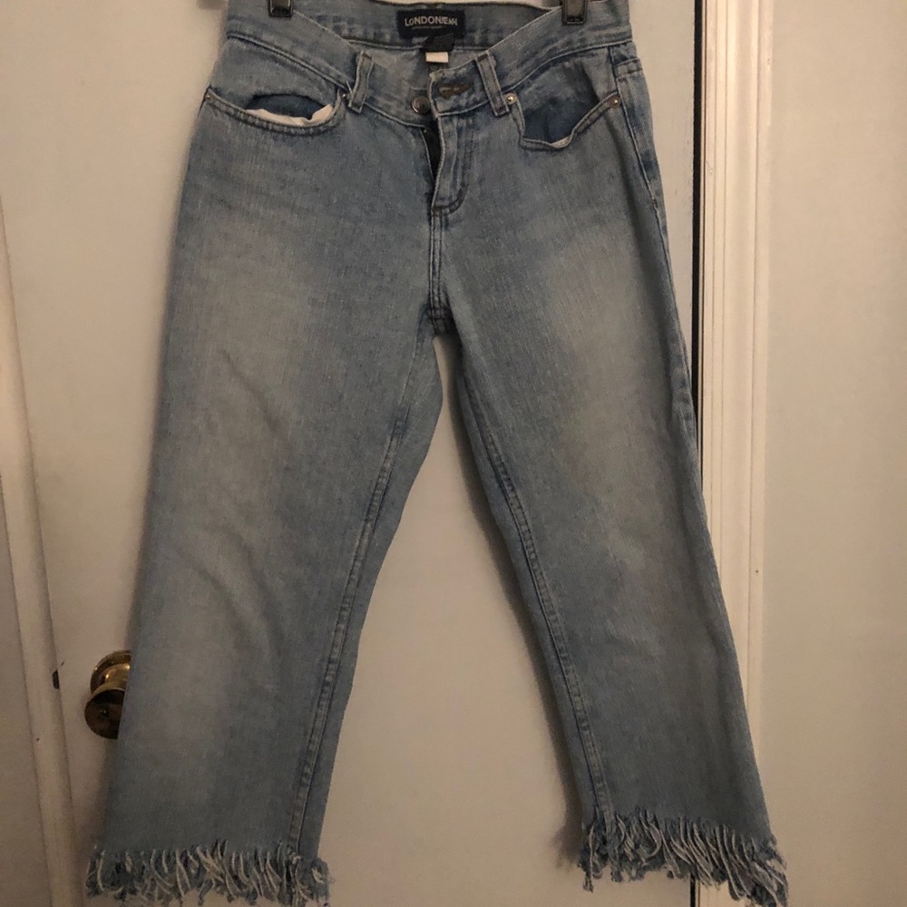 Thrifted flare light wash jeans